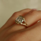 IRIS Old Mine Cushion Cut Ring in 14K