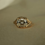 IRIS Old Mine Cushion Cut Ring in 14K