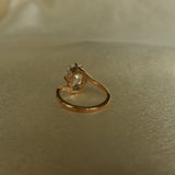 ARIA Old Mine Cushion Cut Ring in 14K