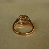 IRIS Old Mine Cushion Cut Ring in 14K