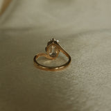 ARIA Old Mine Cushion Cut Ring in 14K