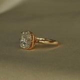 ADELINE Old Mine Cushion Cut Ring in 14K