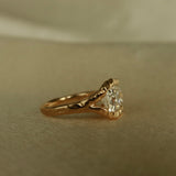 IRIS Old Mine Cushion Cut Ring in 14K