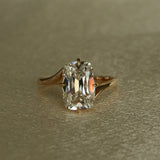 ARIA Old Mine Cushion Cut Ring in 14K