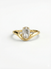 LUNA Oval Rose Cut Pinky Ring in 14K