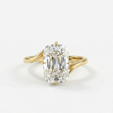 ARIA Old Mine Cushion Cut Ring in 14K